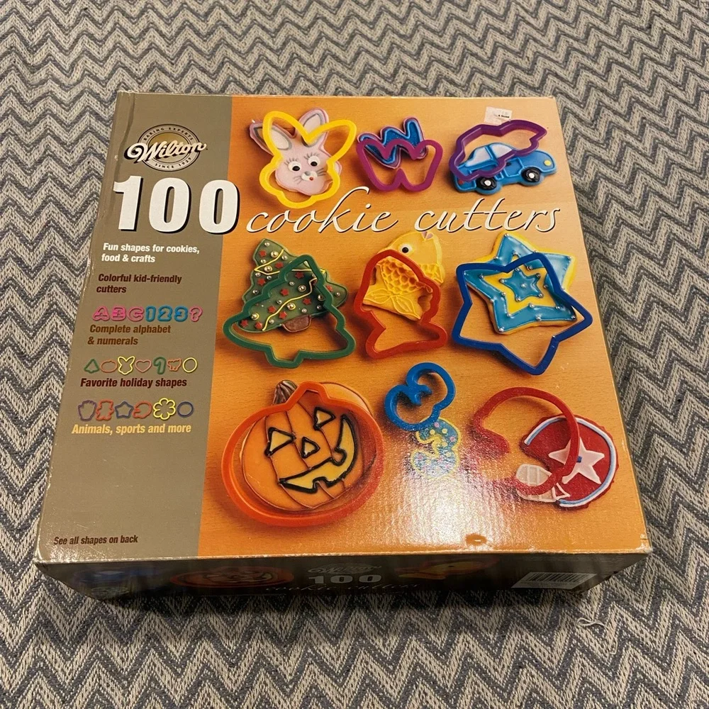 Wilton 100 Piece Cookie Cutter Set – Alphabet, Numbers, Holiday & Fun Shapes